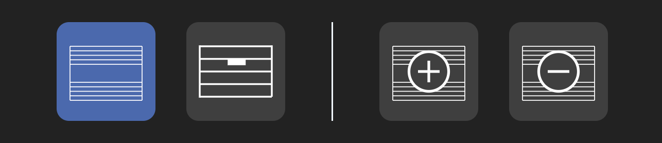 レイアウトツールパレット